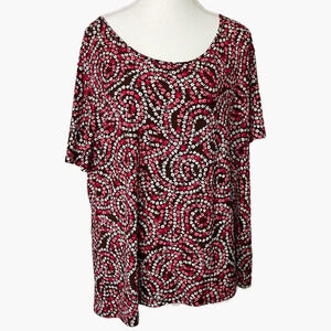 East 5th Brown Short Sleeve Shirt with Pink and White Floral Print‎